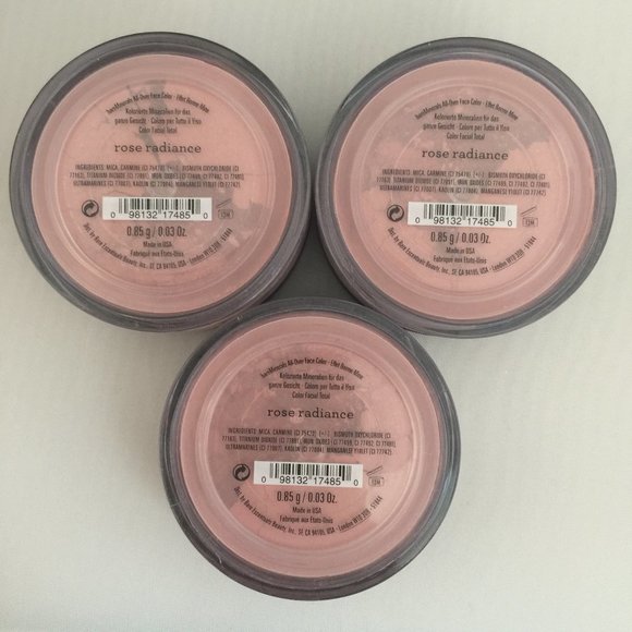 #NWT bareMinerals Rose Radiance All Over Face Color 0.85g/0.03oz - LOT OF 3 - Picture 1 of 4